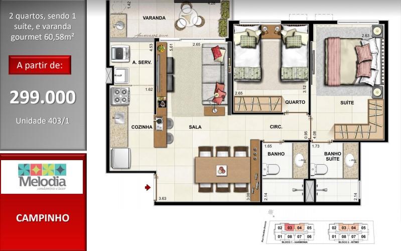 Apartamento à venda com 2 quartos, 61m² - Foto 15