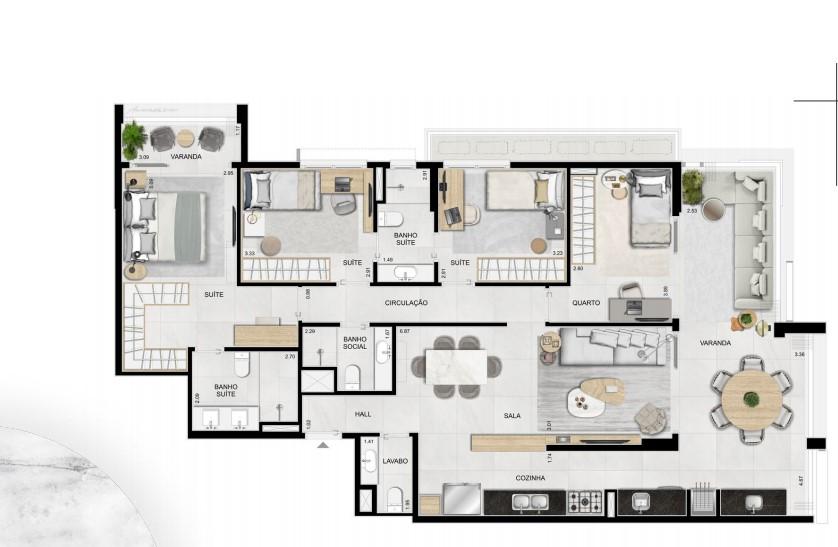 Apartamento à venda com 4 quartos, 139m² - Foto 28