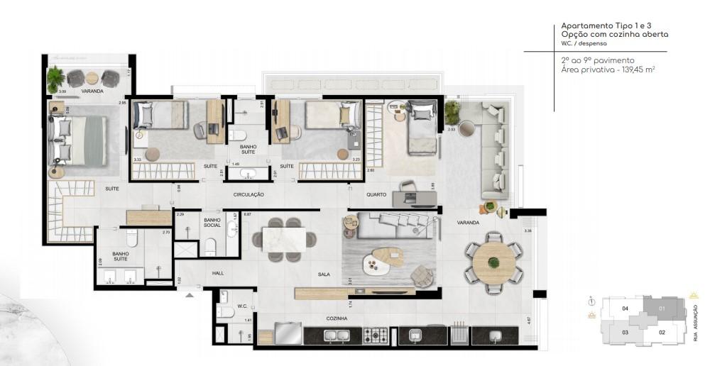 Apartamento à venda com 4 quartos, 139m² - Foto 31