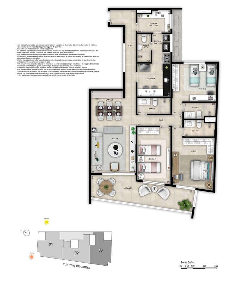 Apartamento à venda com 3 quartos, 137m² - Foto 24