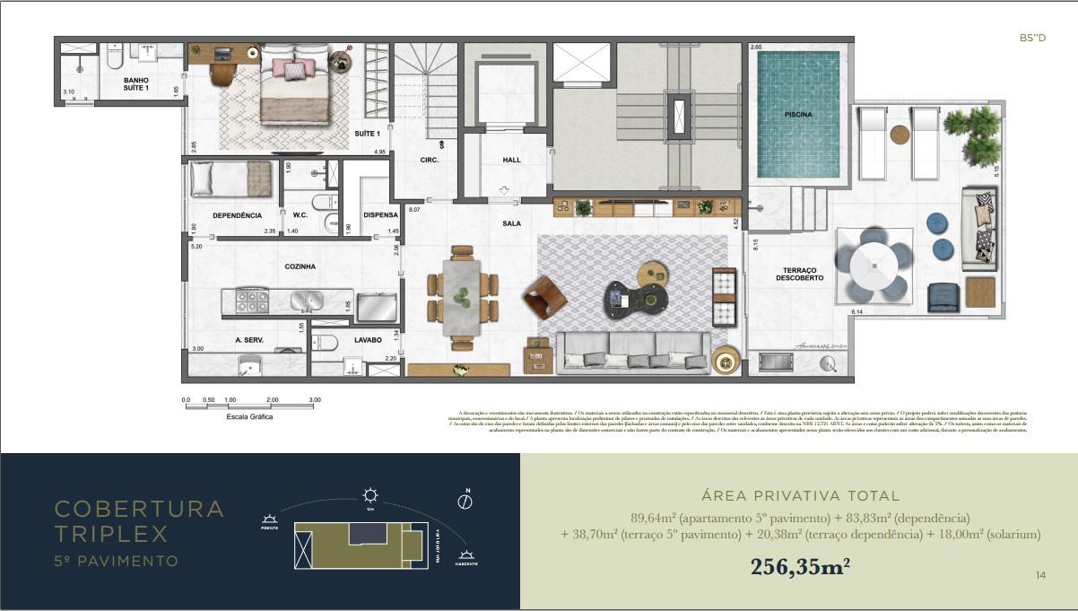 Apartamento à venda com 3 quartos, 168m² - Foto 21