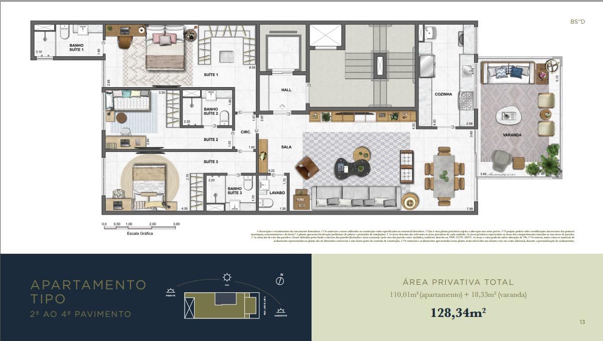 Apartamento à venda com 3 quartos, 168m² - Foto 23