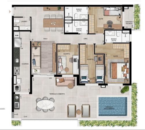 Apartamento à venda com 4 quartos, 149m² - Foto 24