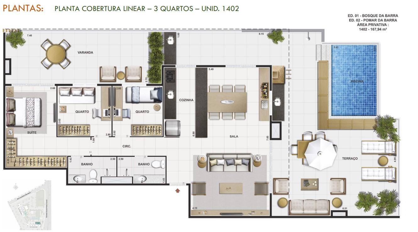 Apartamento à venda com 3 quartos, 167m² - Foto 30