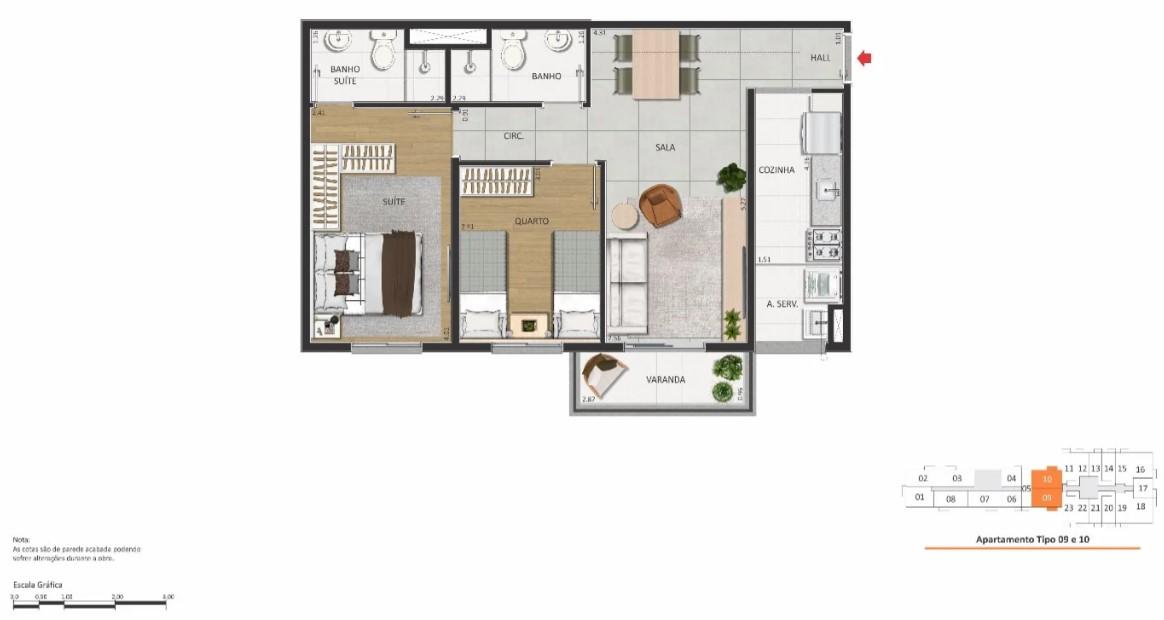 Apartamento à venda com 1 quarto, 70m² - Foto 37