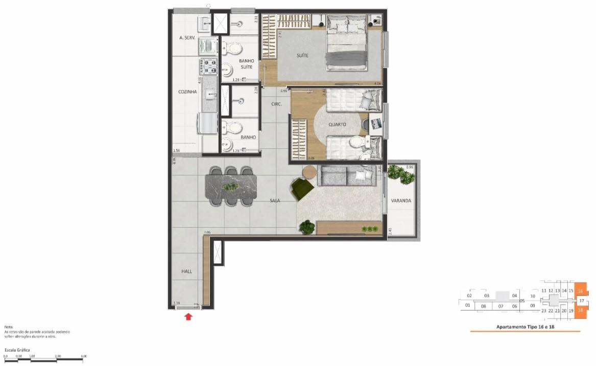 Apartamento à venda com 2 quartos, 53m² - Foto 38