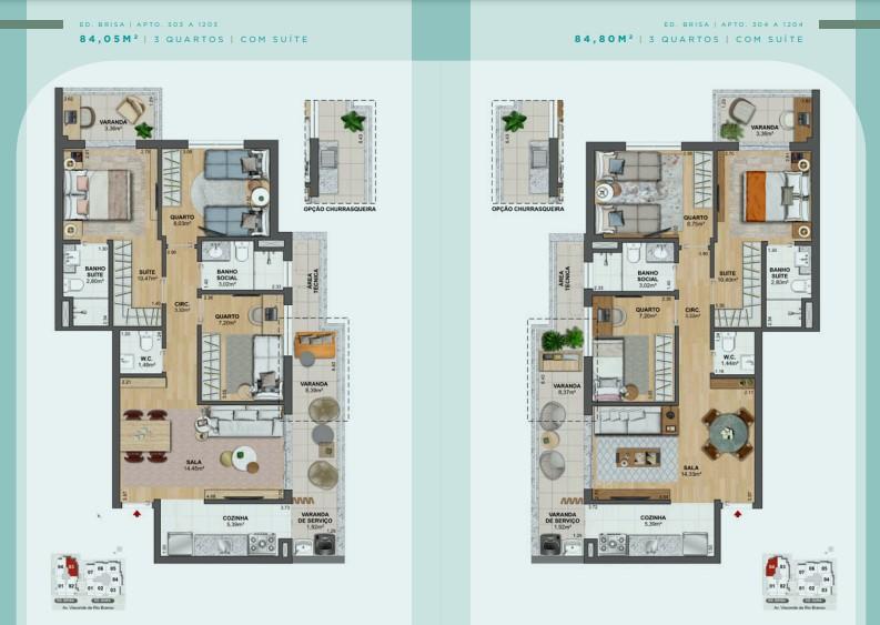 Apartamento à venda com 3 quartos, 92m² - Foto 30