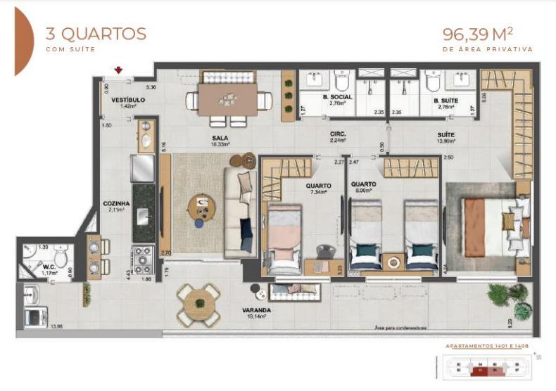 Apartamento à venda com 4 quartos, 122m² - Foto 37