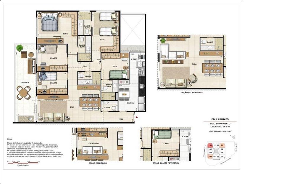 Apartamento à venda com 4 quartos, 130m² - Foto 39