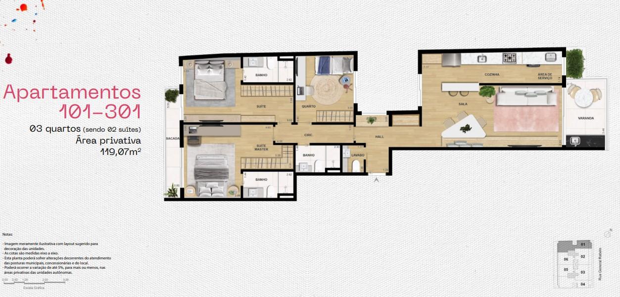 Apartamento à venda com 3 quartos, 119m² - Foto 20