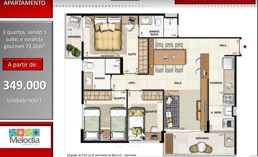 Apartamento à venda com 3 quartos, 72m² - Foto 14