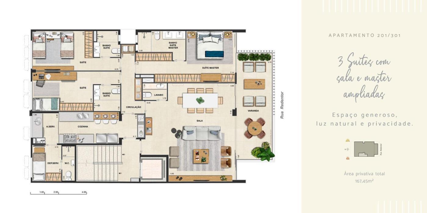 Apartamento à venda com 4 quartos, 196m² - Foto 14