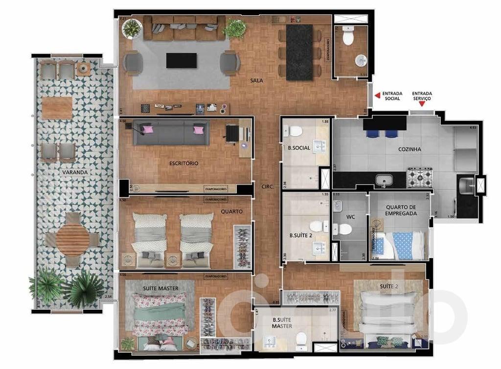 Apartamento à venda com 2 quartos, 95m² - Foto 15