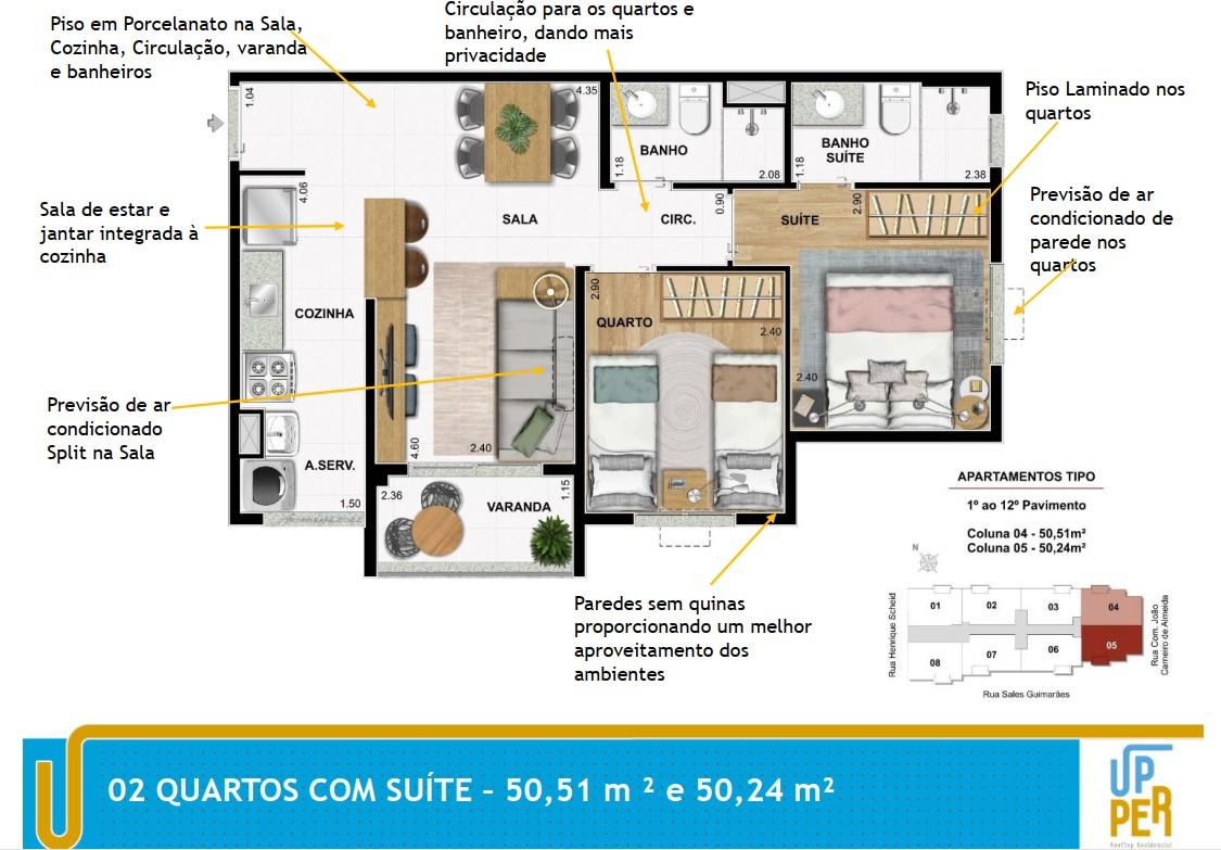 Apartamento à venda com 2 quartos, 47m² - Foto 23