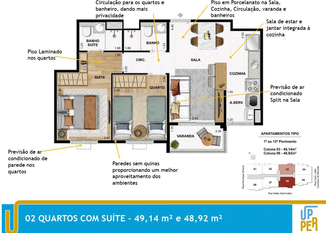 Apartamento à venda com 2 quartos, 47m² - Foto 24