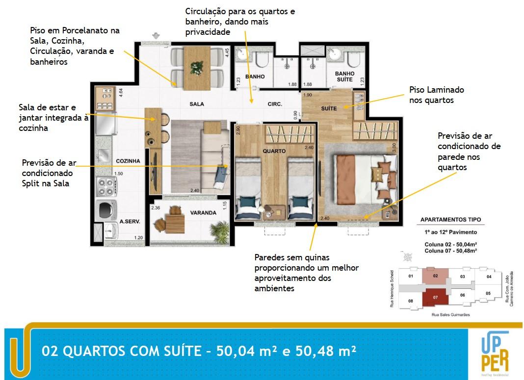 Apartamento à venda com 2 quartos, 47m² - Foto 22