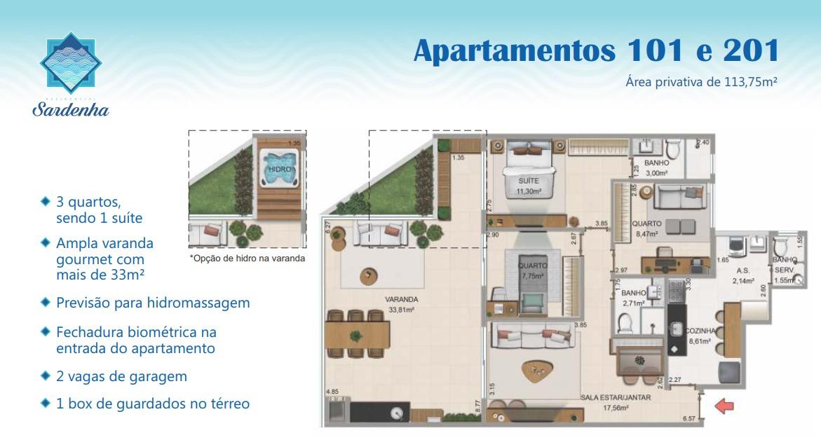 Cobertura à venda com 2 quartos, 172m² - Foto 7