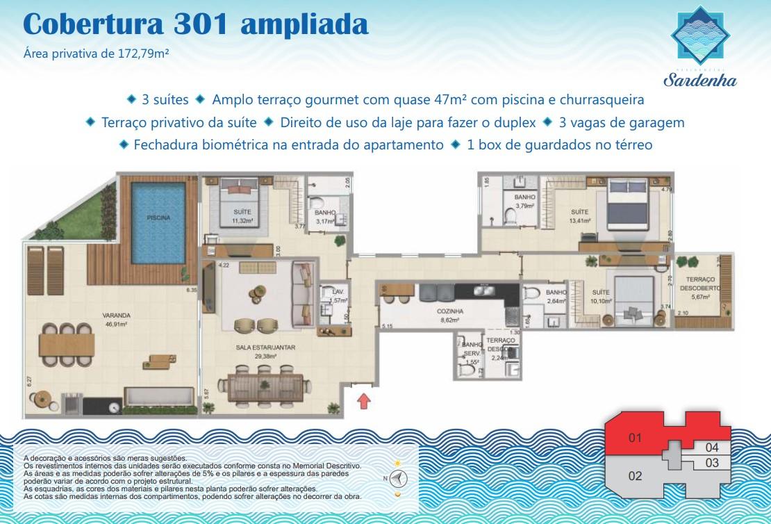 Cobertura à venda com 2 quartos, 172m² - Foto 20