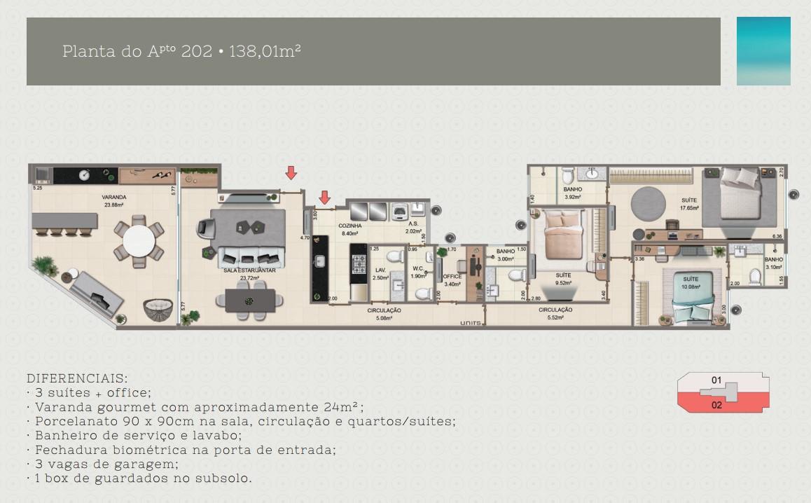 Apartamento à venda com 3 quartos, 138m² - Foto 18