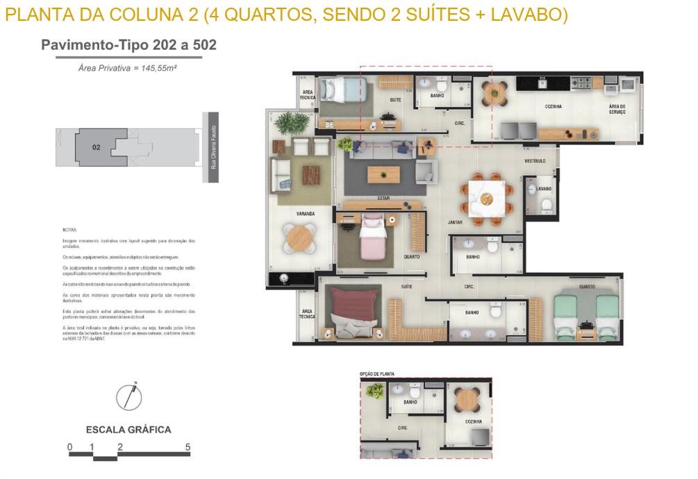 Apartamento à venda com 4 quartos, 145m² - Foto 13