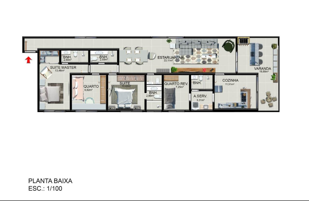 Apartamento à venda com 3 quartos, 150m² - Foto 14