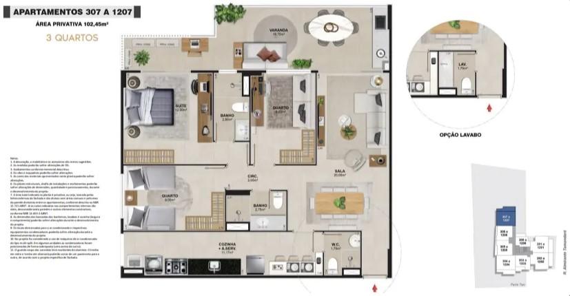 Apartamento à venda com 2 quartos, 113m² - Foto 24