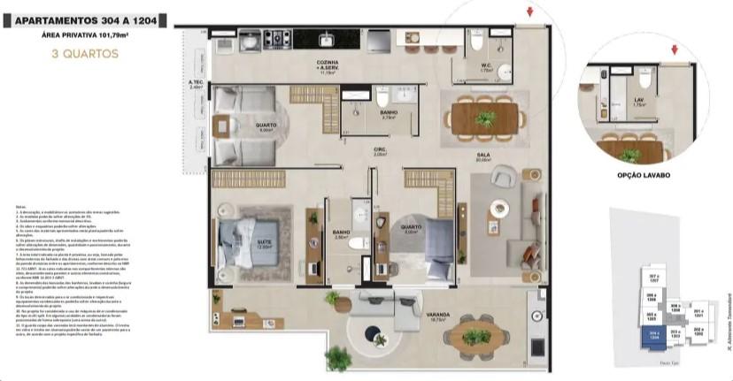 Apartamento à venda com 2 quartos, 113m² - Foto 21