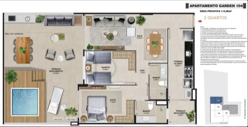 Apartamento à venda com 2 quartos, 113m² - Foto 29