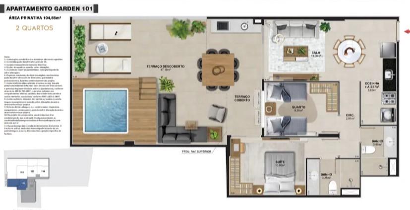 Apartamento à venda com 2 quartos, 113m² - Foto 26