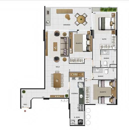 Apartamento à venda com 3 quartos, 95m² - Foto 18