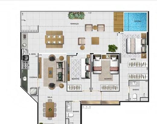 Apartamento à venda com 3 quartos, 95m² - Foto 20