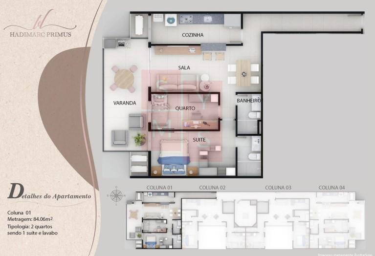 Apartamento à venda com 2 quartos, 84m² - Foto 29