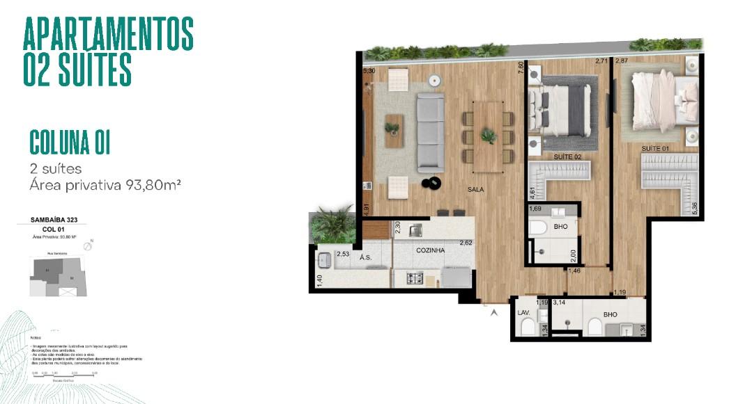 Apartamento à venda com 2 quartos, 94m² - Foto 23