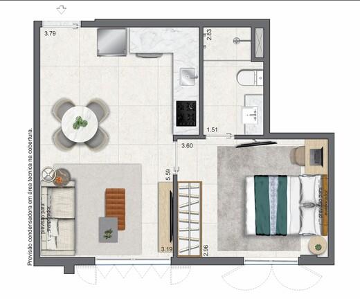 Apartamento à venda com 1 quarto, 52m² - Foto 11