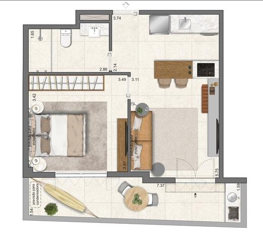 Apartamento à venda com 1 quarto, 52m² - Foto 20