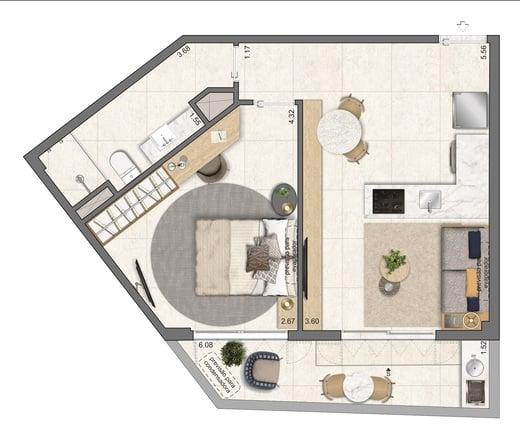 Apartamento à venda com 2 quartos, 59m² - Foto 22