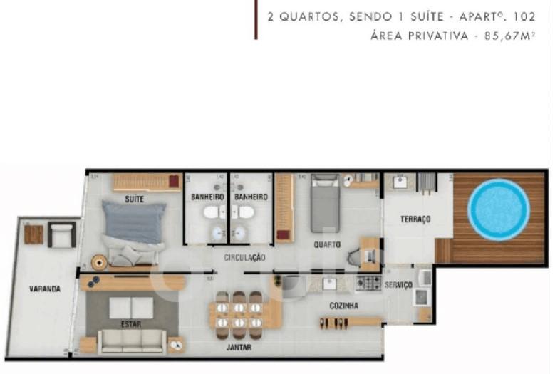 Apartamento à venda com 2 quartos, 68m² - Foto 12