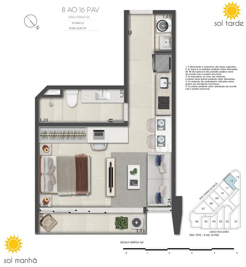 Apartamento à venda com 1 quarto, 38m² - Foto 41