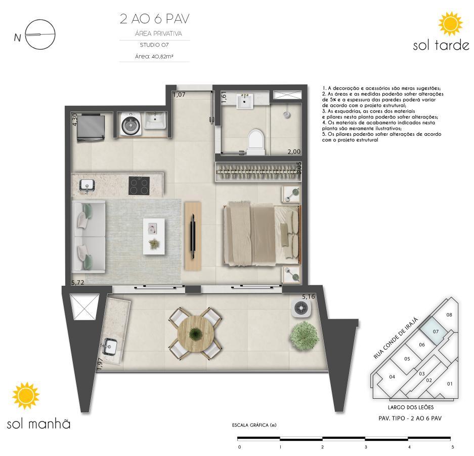 Apartamento à venda com 1 quarto, 38m² - Foto 44