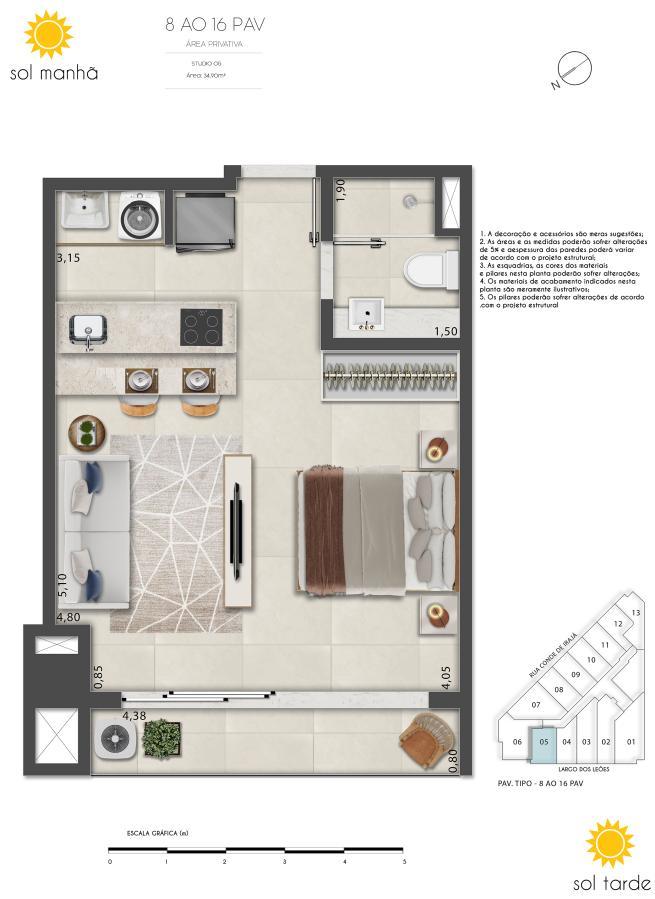 Flat/Apart Hotel à venda com 1 quarto, 48m² - Foto 37