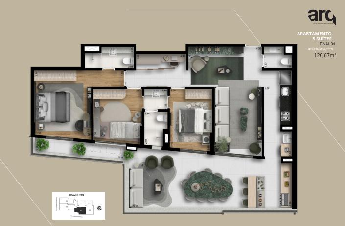 Apartamento à venda com 3 quartos, 114m² - Foto 16