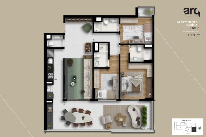 Apartamento à venda com 2 quartos, 82m² - Foto 17