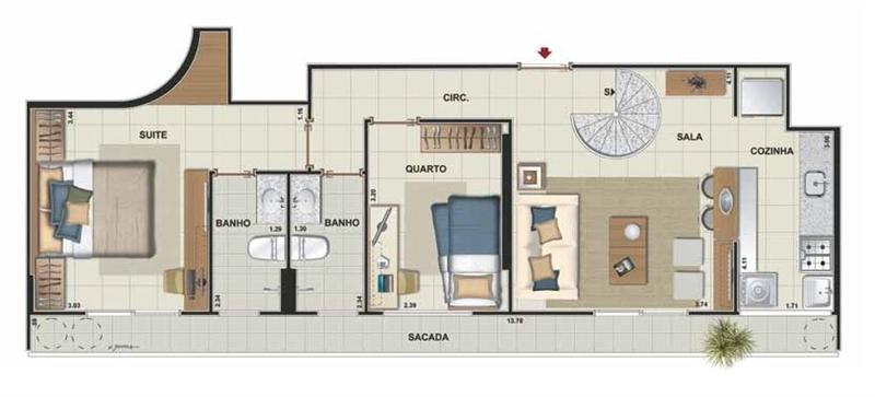 Apartamento à venda com 2 quartos, 65m² - Foto 16