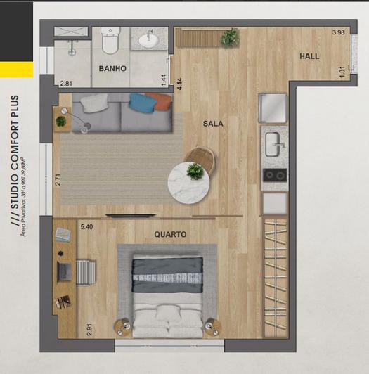 Apartamento à venda com 1 quarto, 29m² - Foto 13