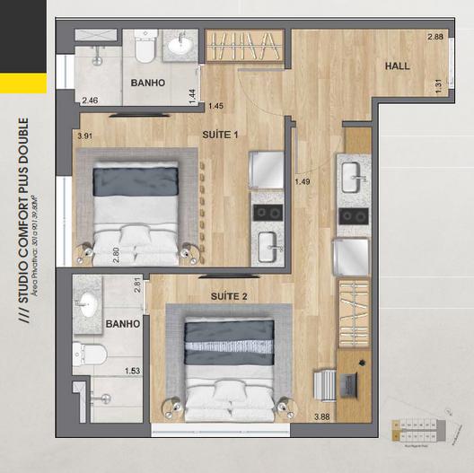 Apartamento à venda com 1 quarto, 29m² - Foto 14