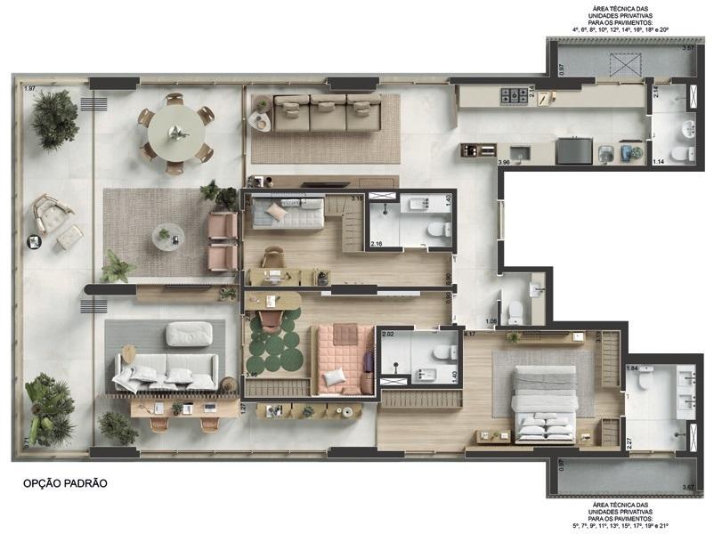 Apartamento à venda com 3 quartos, 167m² - Foto 22