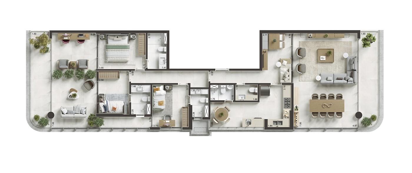 Apartamento à venda com 3 quartos, 172m² - Foto 21