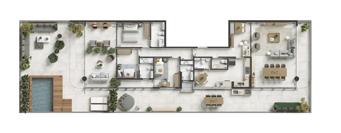 Apartamento à venda com 3 quartos, 172m² - Foto 22