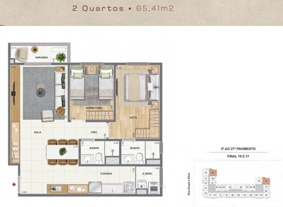 Apartamento à venda com 1 quarto, 33m² - Foto 29