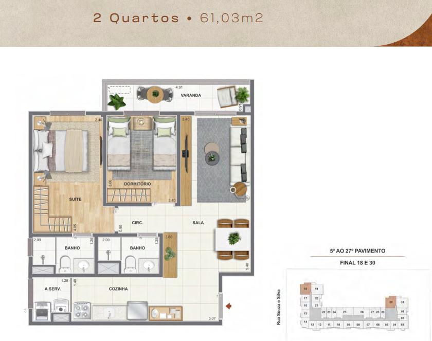 Apartamento à venda com 1 quarto, 33m² - Foto 28